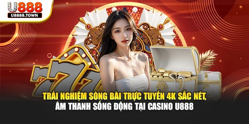 Trải nghiệm sòng bài trực tuyến 4K sắc nét, âm thanh sống động tại Casino U888